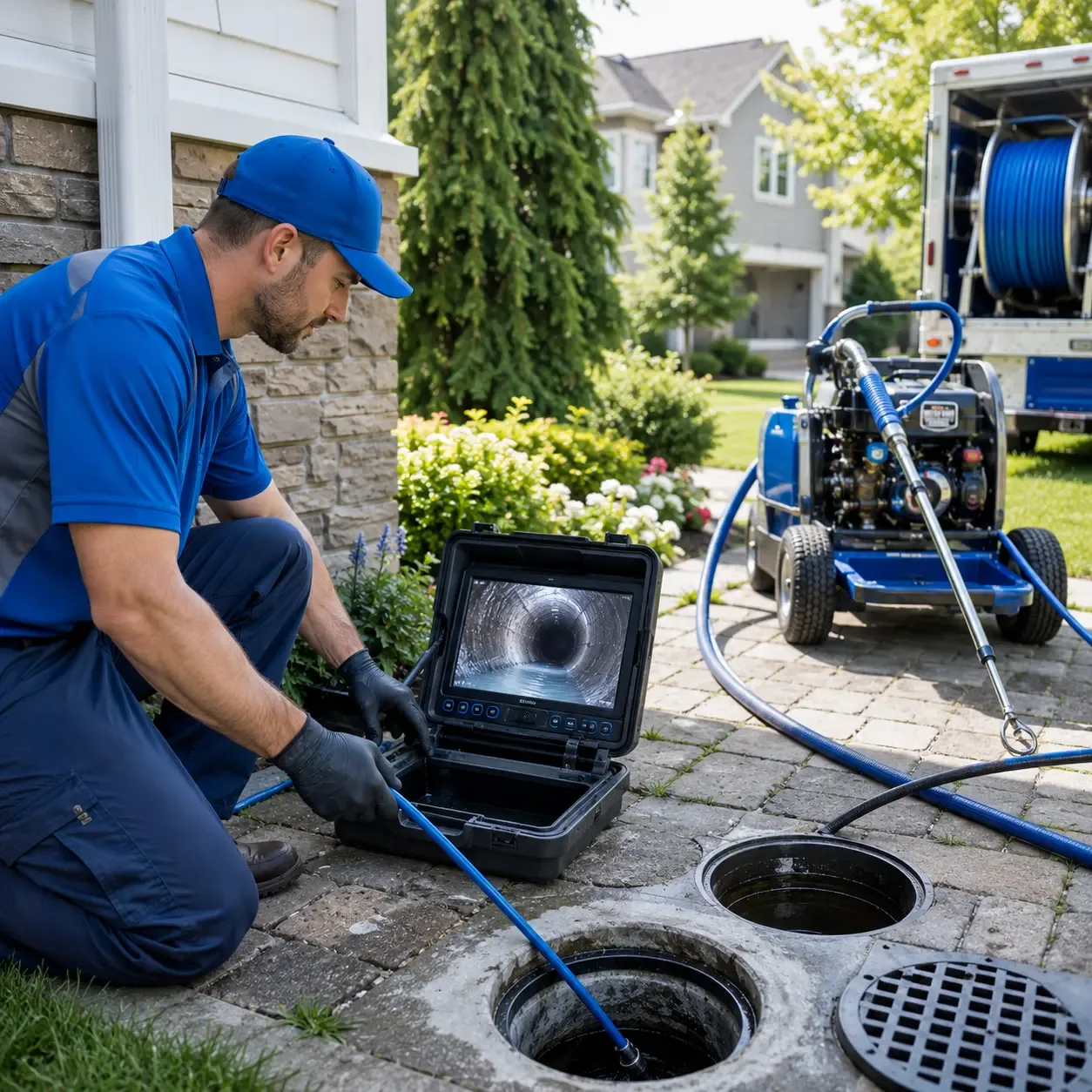 Outdoor drain cleaning professionals serving Freeport, TX